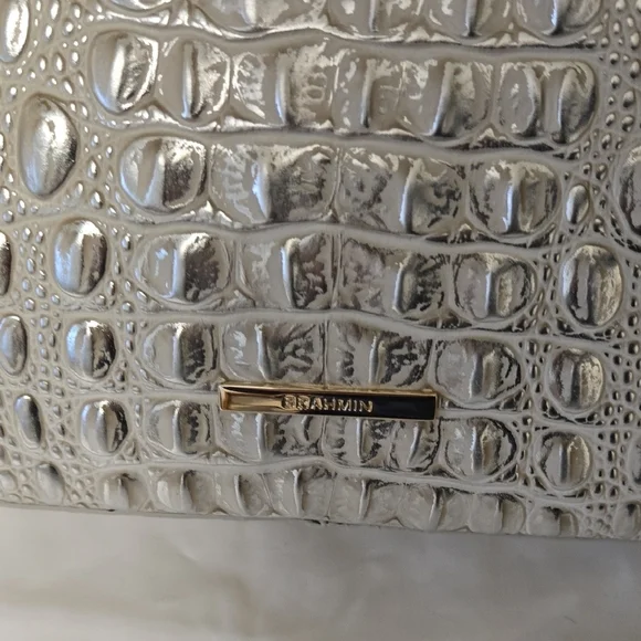 Brahmin Abbott Shoulder Bag In Ivory Dream Melbourne. NWT - Picture 6 of 16